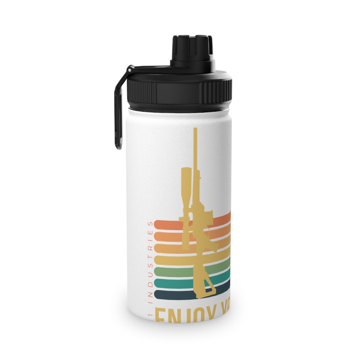 Enjoy Your Summer - Stainless Steel Water Bottle, Sports Lid