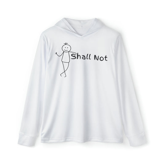 Shall Not (White/Black) - Men's Sports Warmup Hoodie