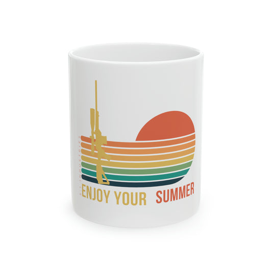 Enjoy Your Summer - 5:1 - Ceramic Mug, 11oz