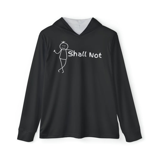 Shall Not (Black/White) - Men's Sports Warmup Hoodie