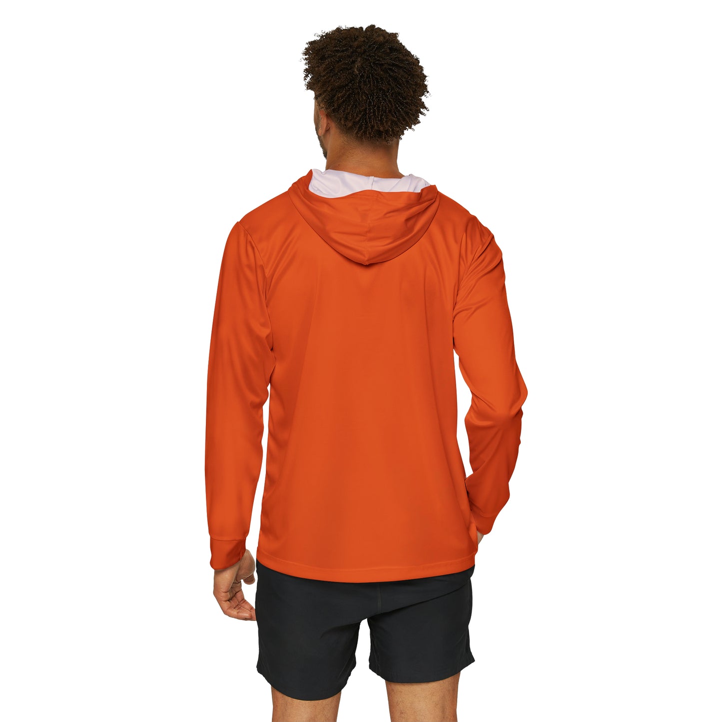 Shall Not - (Orange/Black) Men's Sports Warmup Hoodie