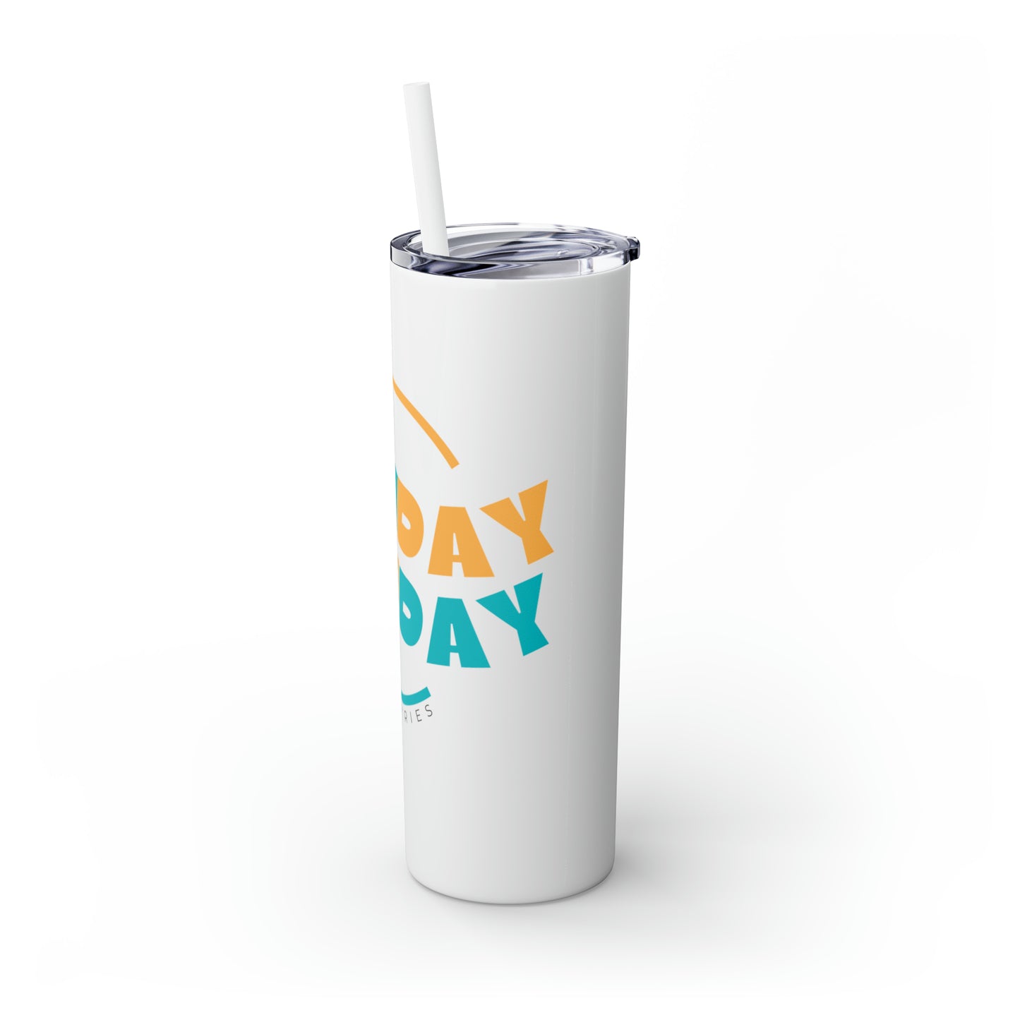 Monday Gunday - Skinny Tumbler with Straw, 20oz