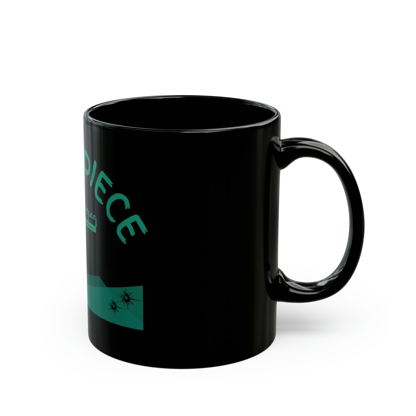 Green PIECE - Black Mug (11oz, 15oz)