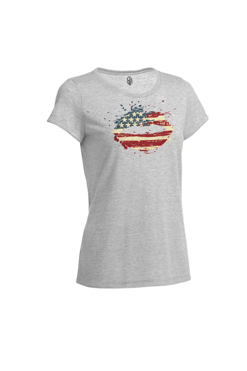 Athletic Crewneck T-Shirt - American Kiss