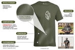 USA Made Crewneck T-Shirt- Covert