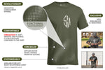 USA Made Crewneck T-Shirt- Covert